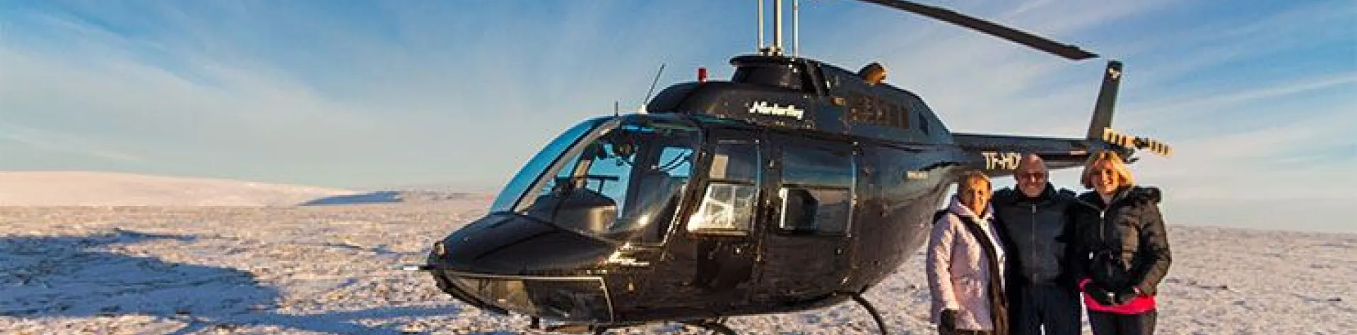 Reykjavík summit helicopter tour incl. mountain top (morning/30-45 min) (M04)