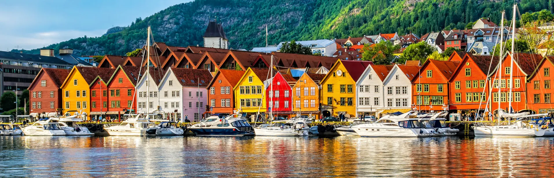 Bergen, the capital of the fjords in Norway.