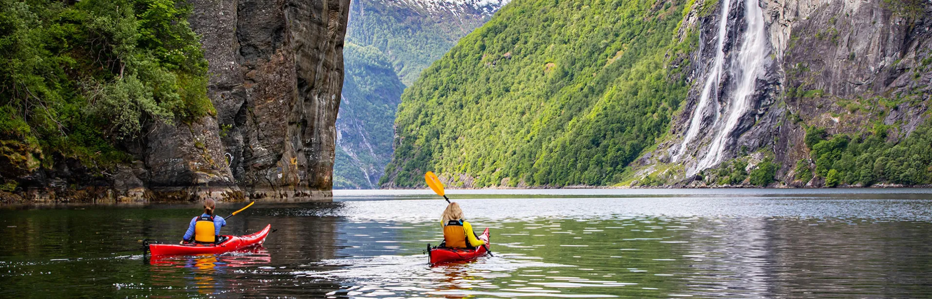 Kayak trip on Geirangerfjordn Norway (Visit Alesund & Geiranger Oddgeir Visnes.