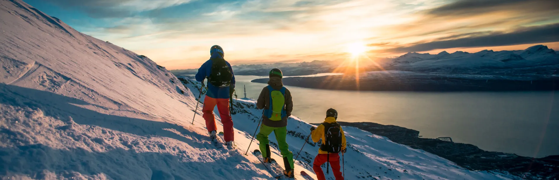 Skiing in Narvik, Norway.